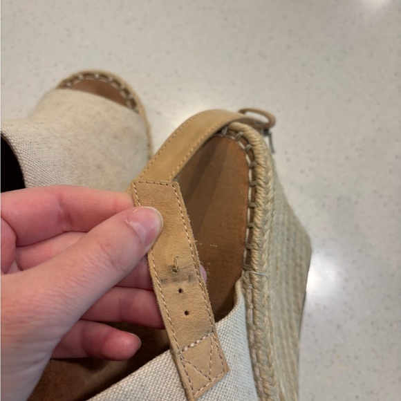 Toms Monica Canvas and Hemp Espadrilles /Wedge Sandals - Picture 9 of 10